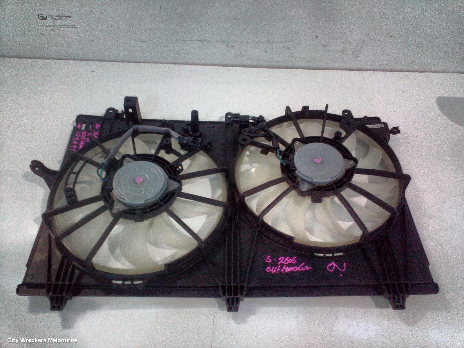 MITSUBISHI OUTLANDER FAN, DUAL FAN ASSY, 2.4, PETROL, ZJ-ZL, 10/2012 - 07/2021
