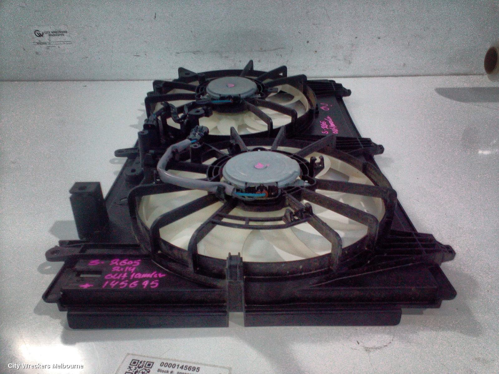 MITSUBISHI OUTLANDER FAN, DUAL FAN ASSY, 2.4, PETROL, ZJ-ZL, 10/2012 - 07/2021