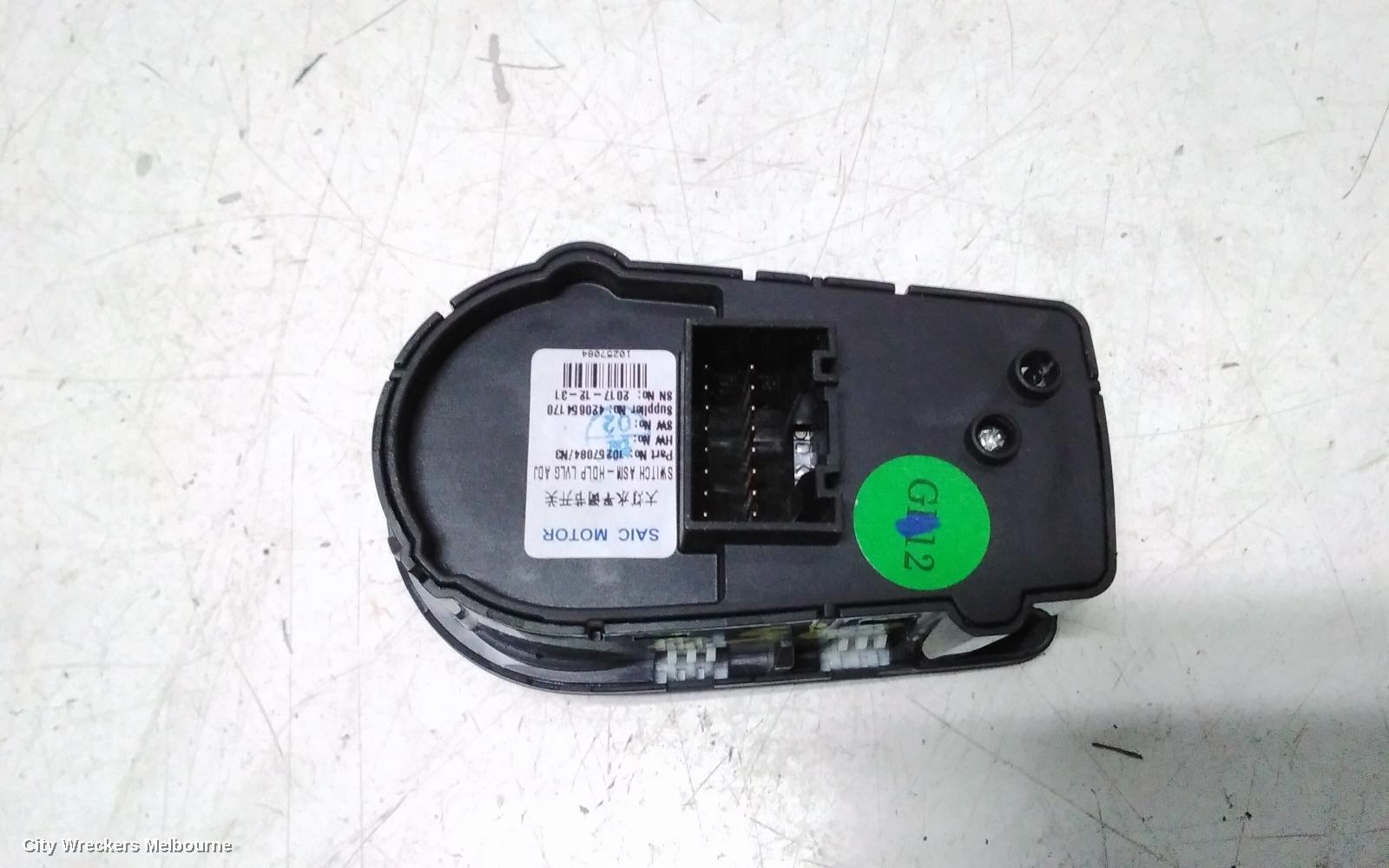 MG ZS, MIRROR SWITCH, AZS1, 09/2017 ONWARDS