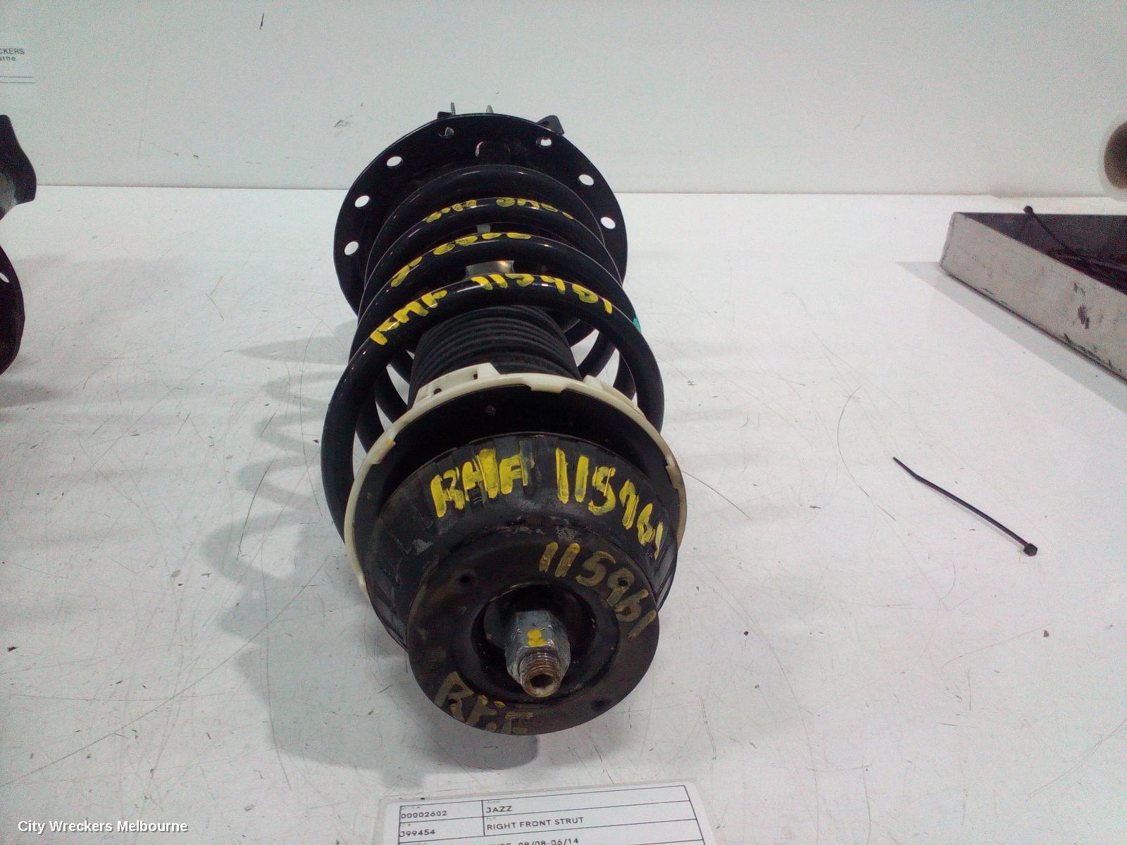 HONDA JAZZ RIGHT FRONT STRUT, GE, MANUAL T/M TYPE, 08/2008 - 06/2014