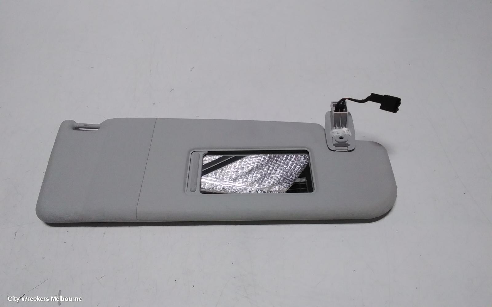VOLKSWAGEN GOLF SUNVISOR, GEN 6, RH SIDE, HATCH/WAGON, GREY, 10/2008 - 03/2013