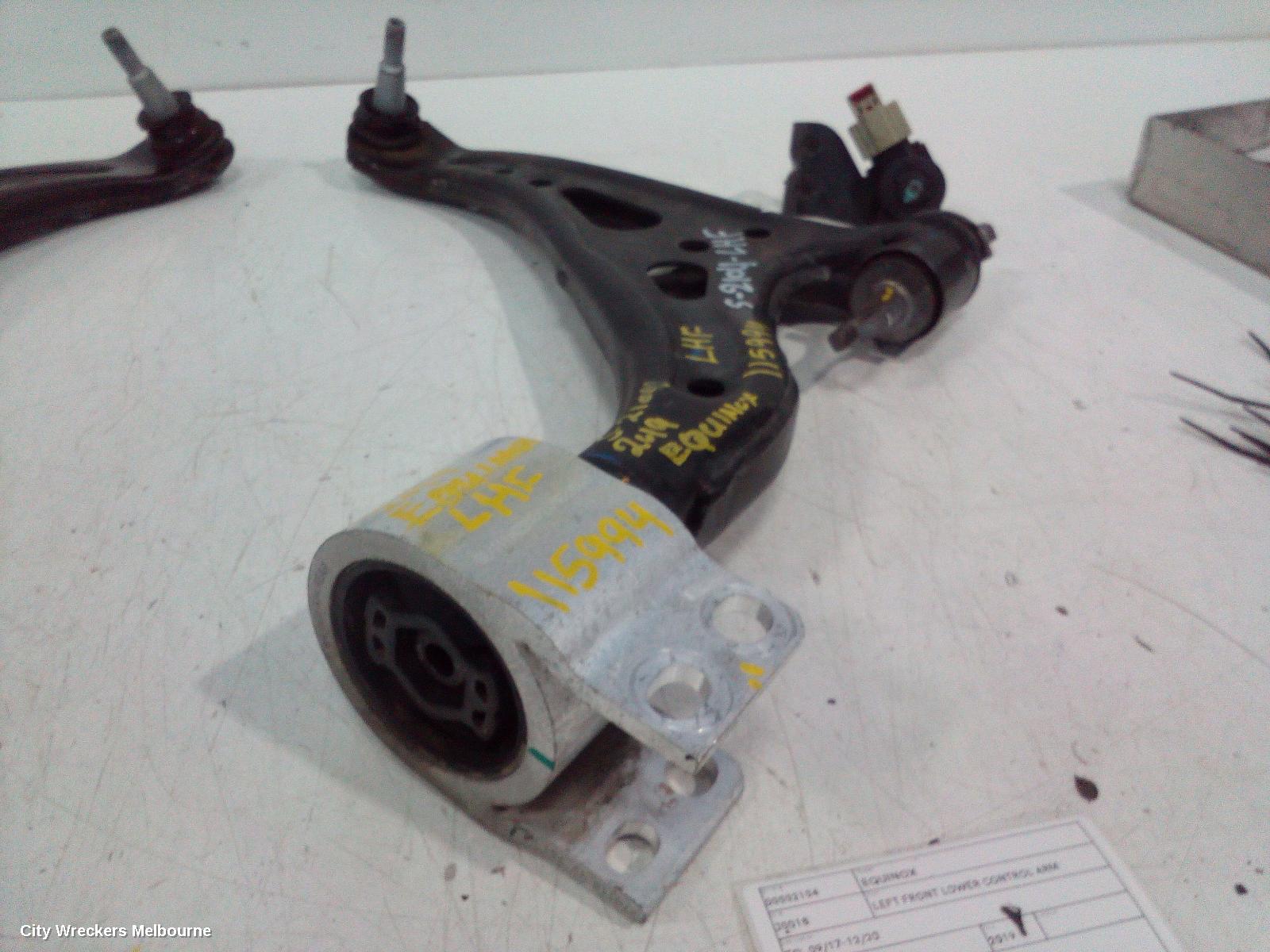 HOLDEN EQUINOX LEFT FRONT LOWER CONTROL ARM, EQ, 09/2017 - 12/2020
