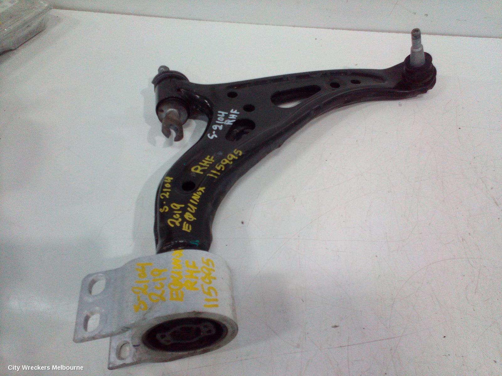 HOLDEN EQUINOX RIGHT FRONT LOWER CONTROL ARM, EQ, 09/2017 - 12/2020