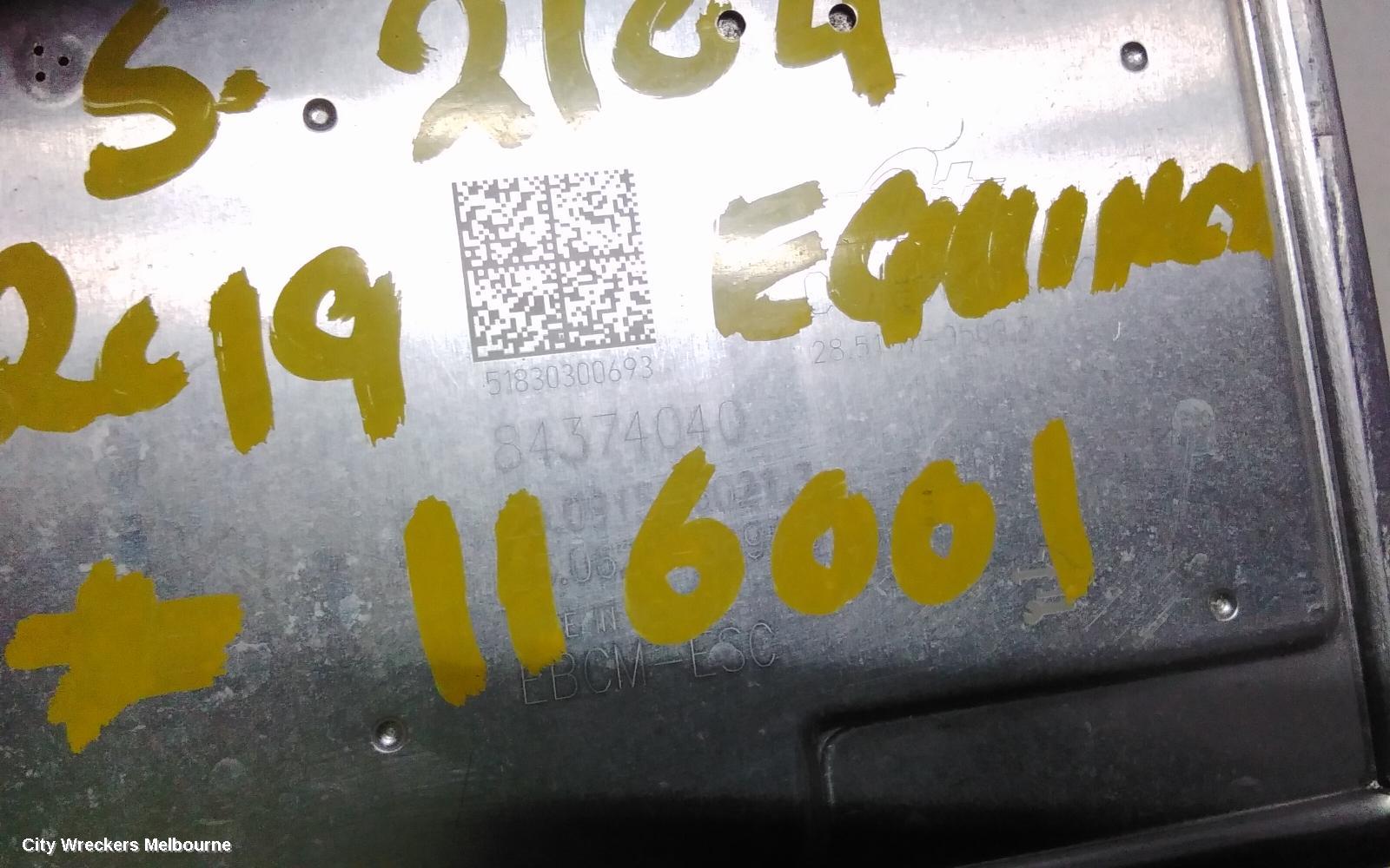 HOLDEN EQUINOX ABS PUMP/MODULATOR, EQ, P/N 84414760, 09/2017 - 12/2020