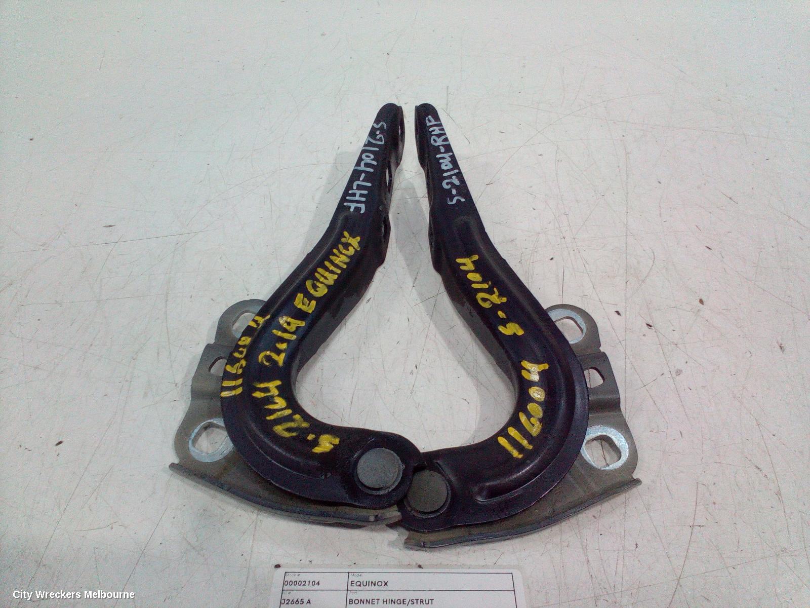 HOLDEN EQUINOX BONNET HINGE/STRUT, HINGES (PAIR), EQ, 09/2017 - 12/2020