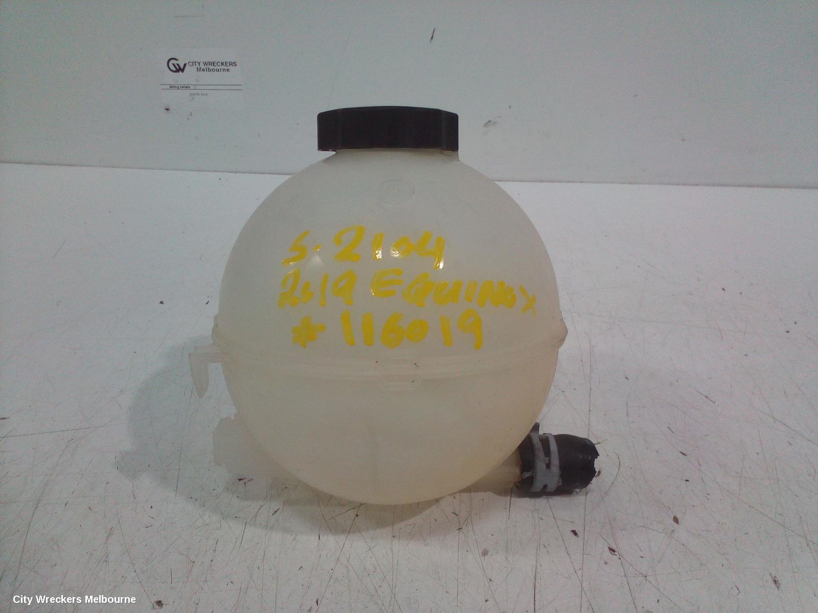 HOLDEN EQUINOX OVERFLOW BOTTLE, EXPANSION TANK, EQ, 09/2017 - 12/2020