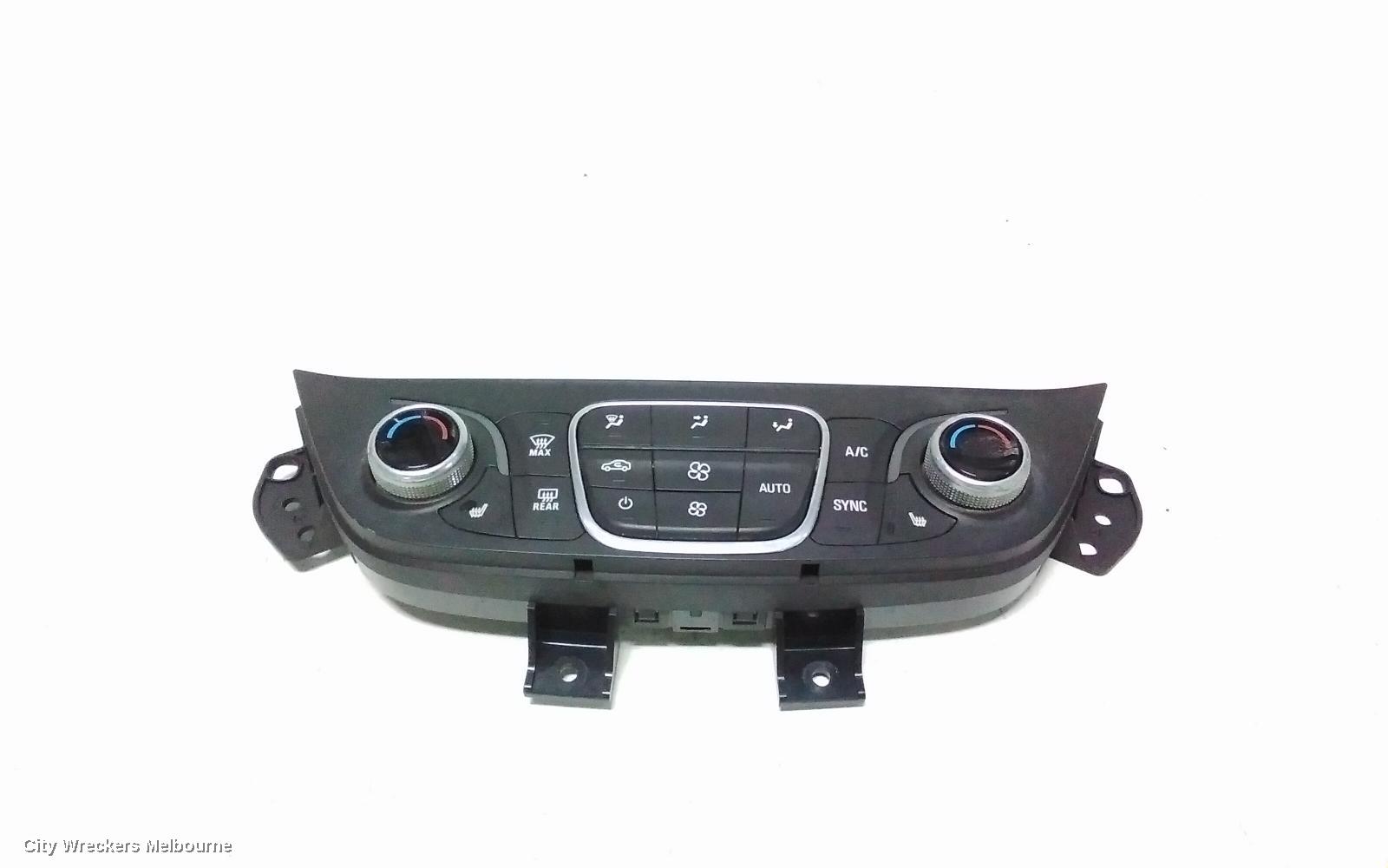 HOLDEN EQUINOX HEATER/AC CONTROLS, DUAL ZONE CLIMATE CONTROL, W/ HEATED ONLY SEATS TYPE, EQ, 09/2017 - 12/2020