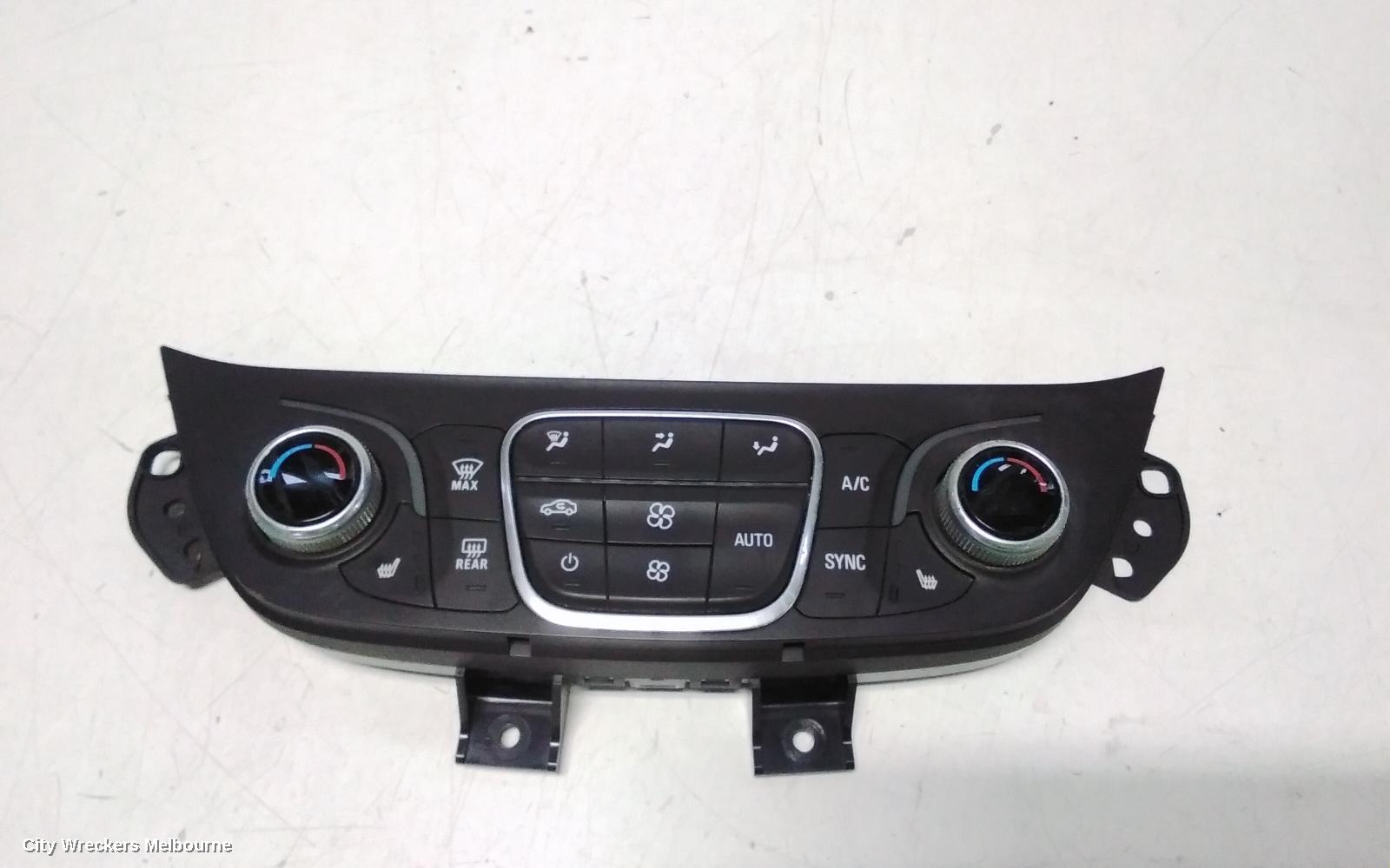 HOLDEN EQUINOX HEATER/AC CONTROLS, DUAL ZONE CLIMATE CONTROL, W/ HEATED ONLY SEATS TYPE, EQ, 09/2017 - 12/2020