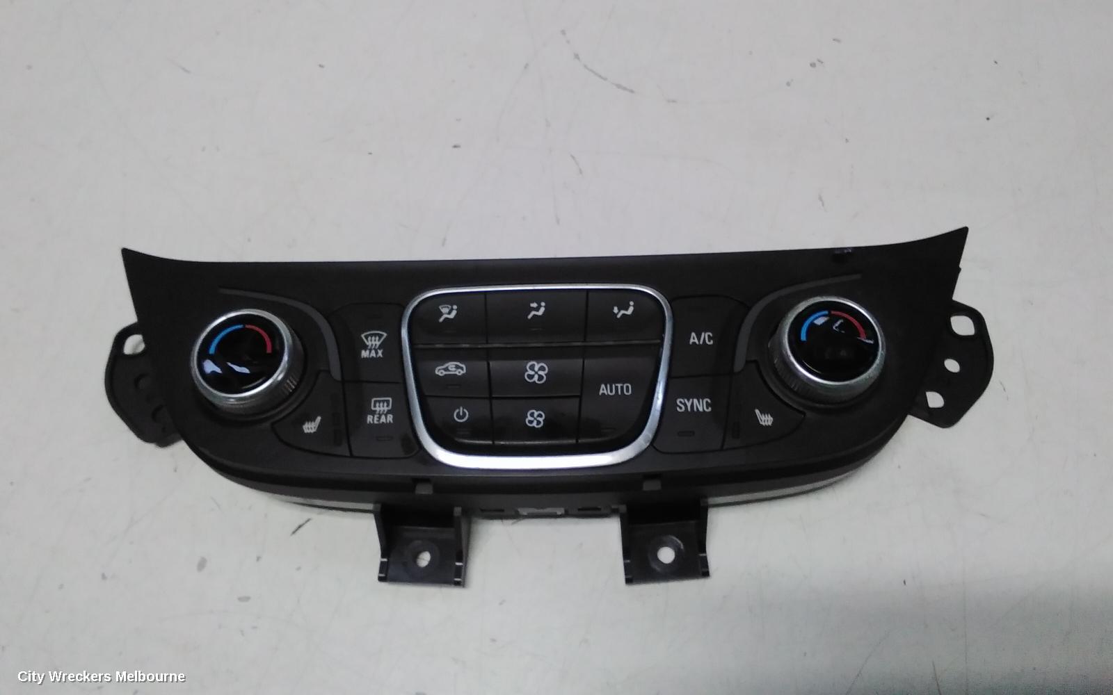 HOLDEN EQUINOX HEATER/AC CONTROLS, DUAL ZONE CLIMATE CONTROL, W/ HEATED ONLY SEATS TYPE, EQ, 09/2017 - 12/2020