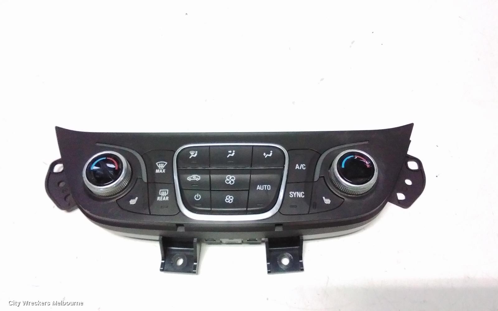 HOLDEN EQUINOX HEATER/AC CONTROLS, DUAL ZONE CLIMATE CONTROL, W/ HEATED ONLY SEATS TYPE, EQ, 09/2017 - 12/2020