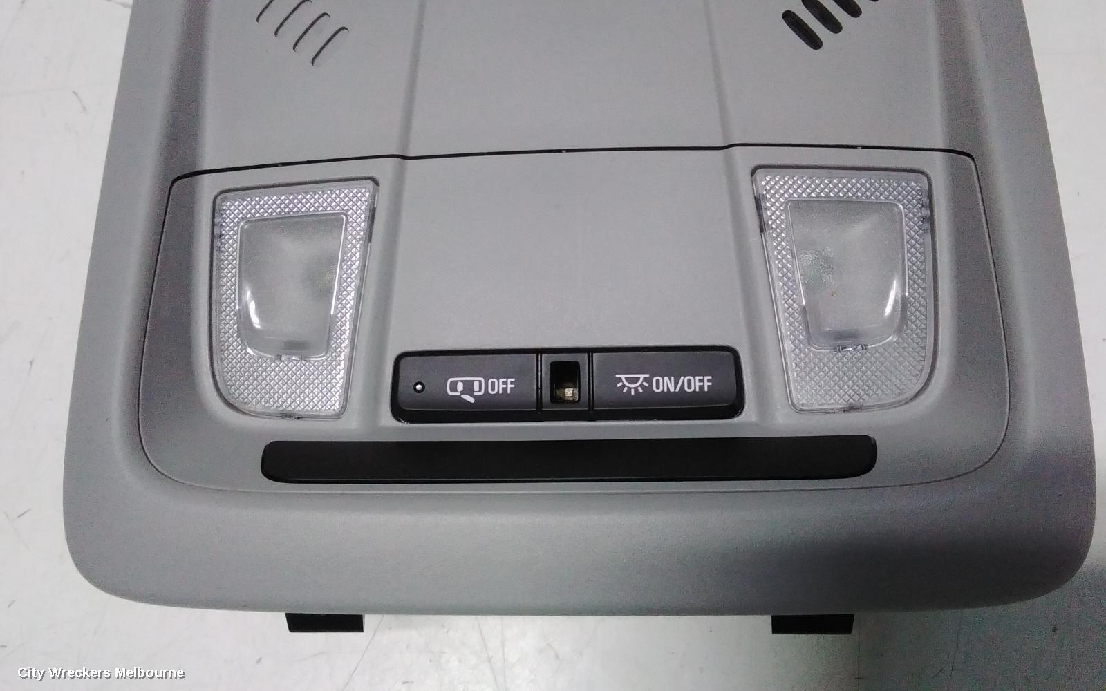HOLDEN EQUINOX COURTESY LIGHT, FRONT, W/ SUNGLASS HOLDER TYPE, EQ, 09/2017 - 12/2020