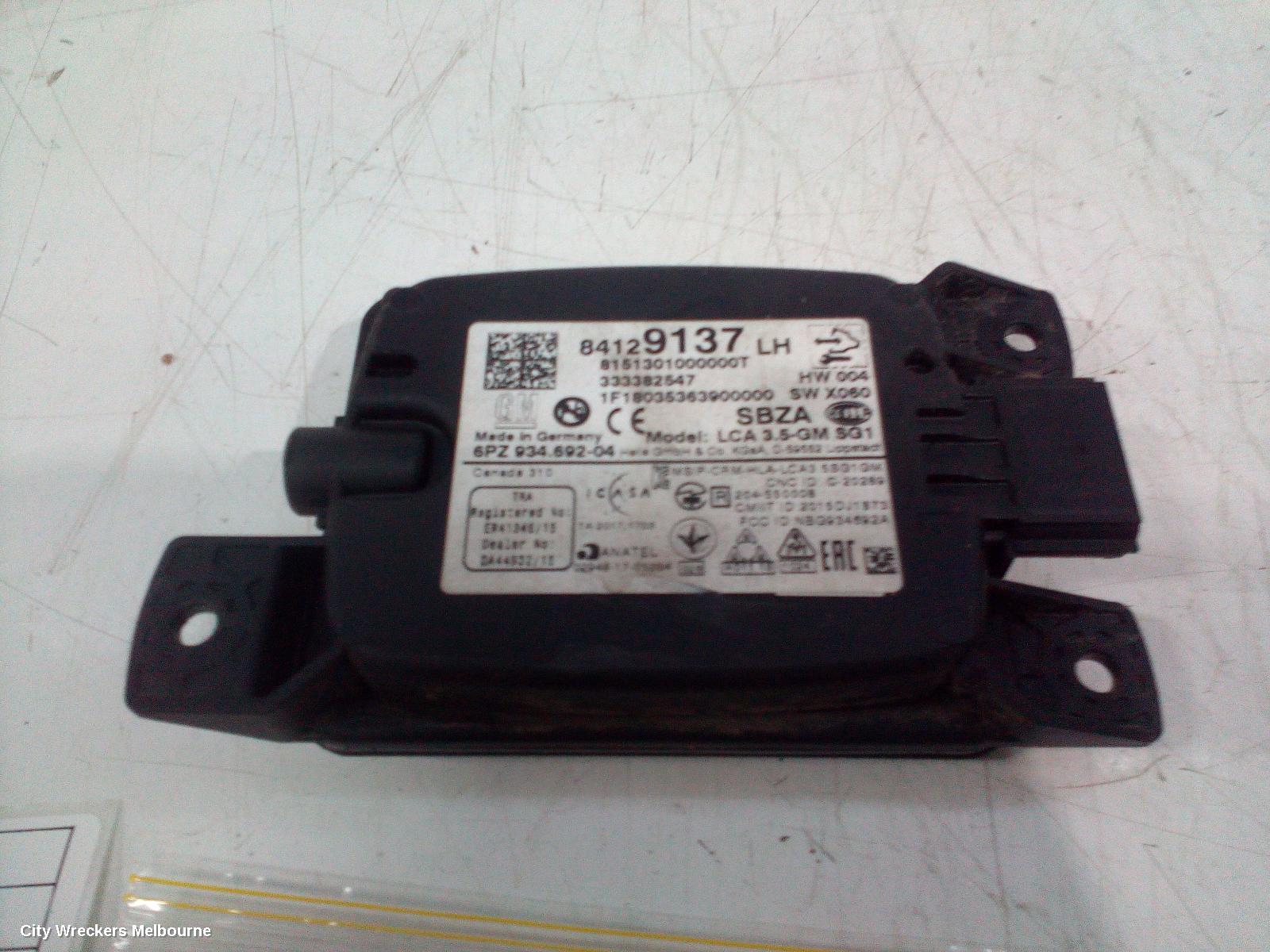 HOLDEN EQUINOX, EQ, 09/2017 - 12/2020, 84129137 BLIND SPOT MONITOR RADAR MODULE 84129137: 116032