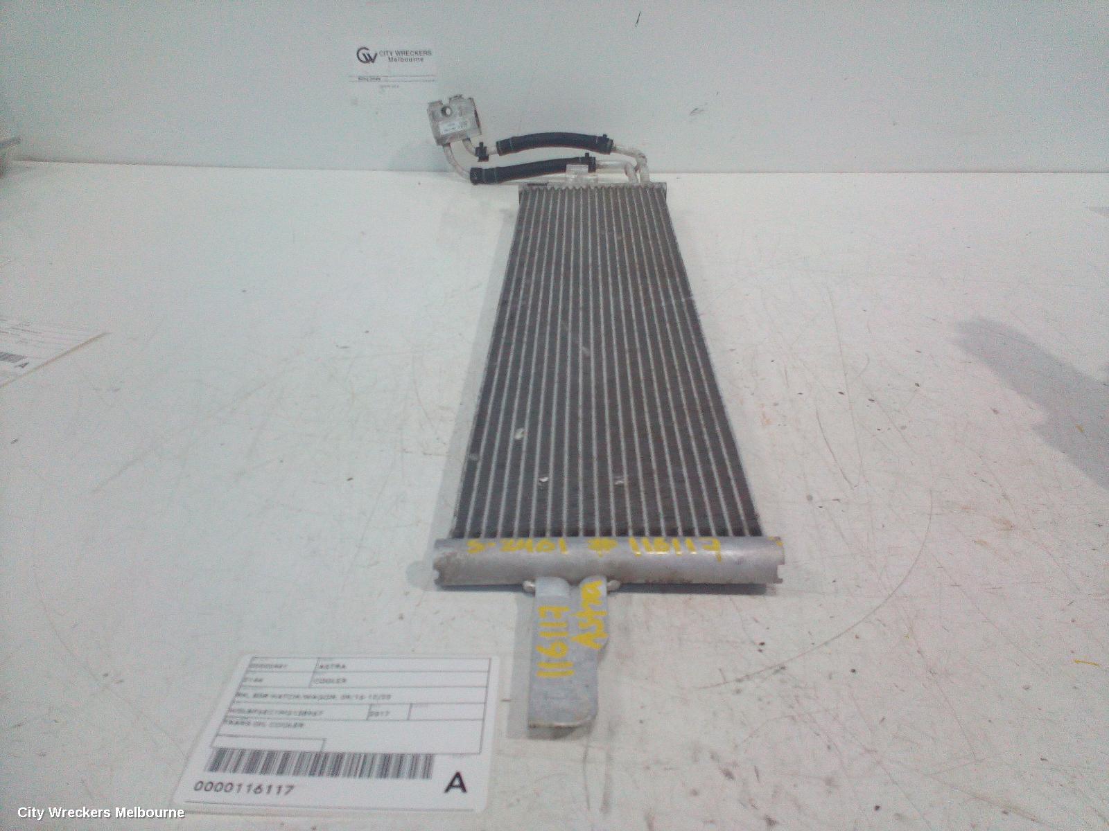 HOLDEN ASTRA COOLER, BK, 5DR HATCH/WAGON, 09/2016 - 12/2020