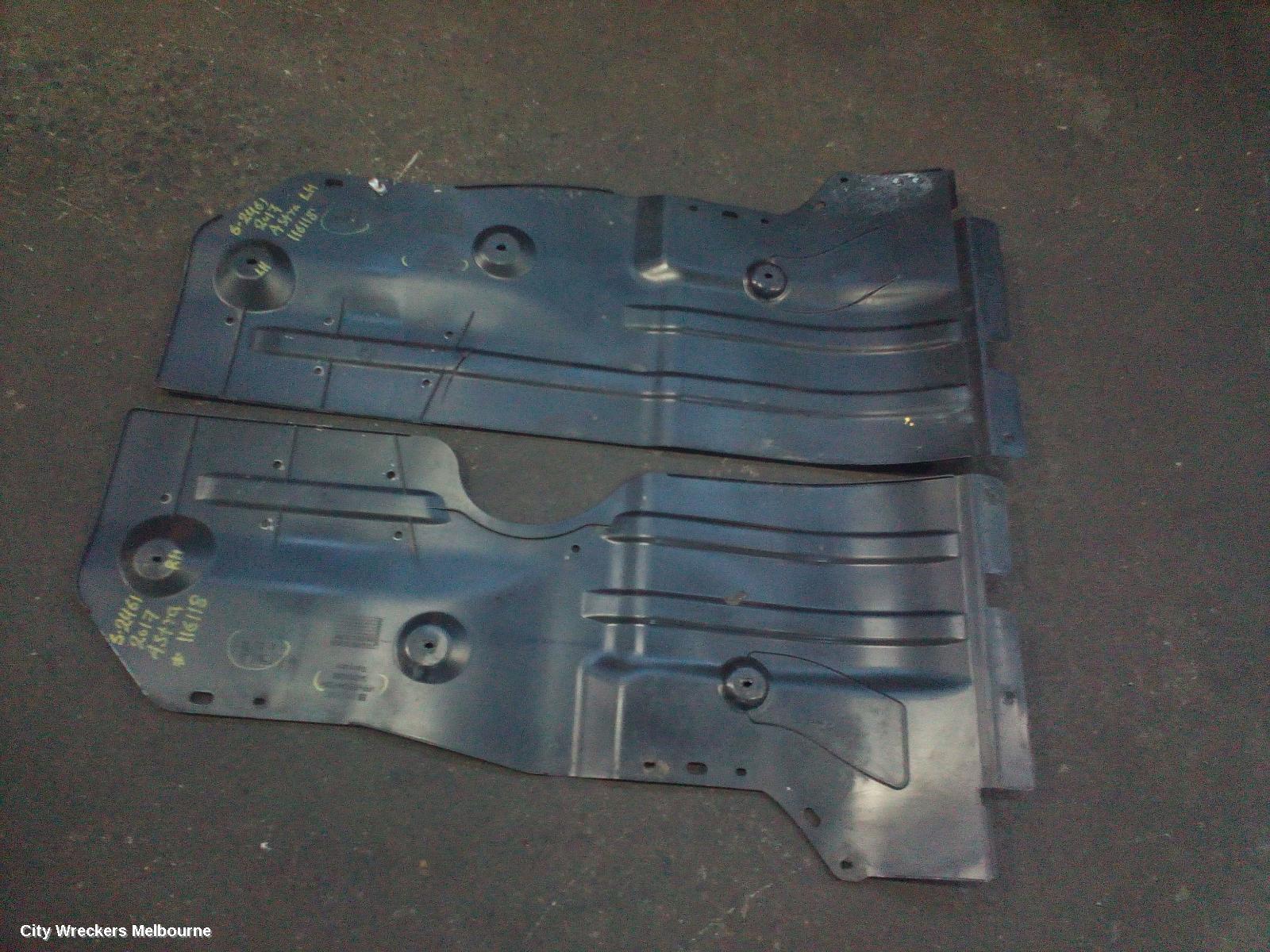 HOLDEN ASTRA LOWER ENGINE SPLASH TRAY, BL, SEDAN, 05/2017 - 12/2020