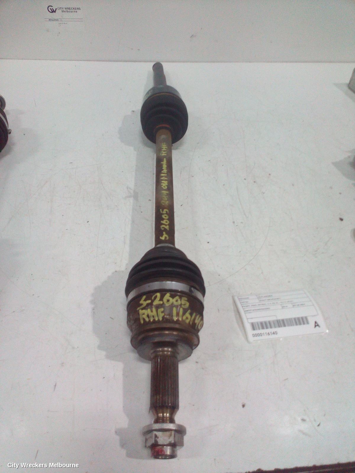 MITSUBISHI OUTLANDER RIGHT DRIVESHAFT, FRONT, AWD, PETROL, 2.4, ZJ-ZL, 10/2012 - 07/2021