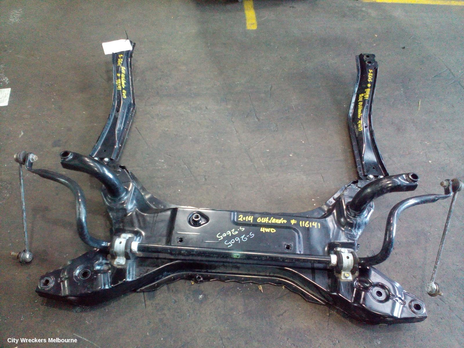 MITSUBISHI OUTLANDER FRT XMEMBER/CRADLE, ZJ, CROSSMEMBER, 10/2012 - 03/2015
