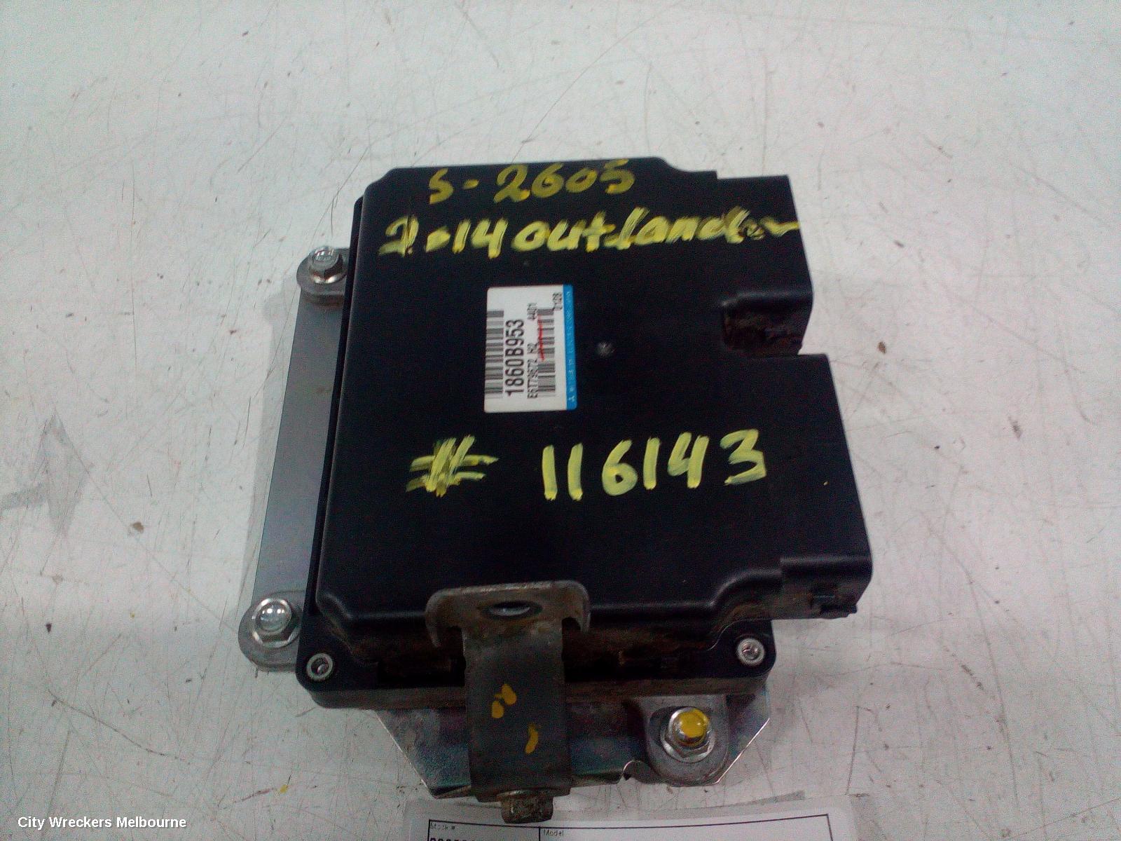 MITSUBISHI OUTLANDER ECU, ENGINE ECU, 2.4, PETROL, AUTO T/M, ECU ONLY, ZJ-ZL, 10/2012 - 07/2021
