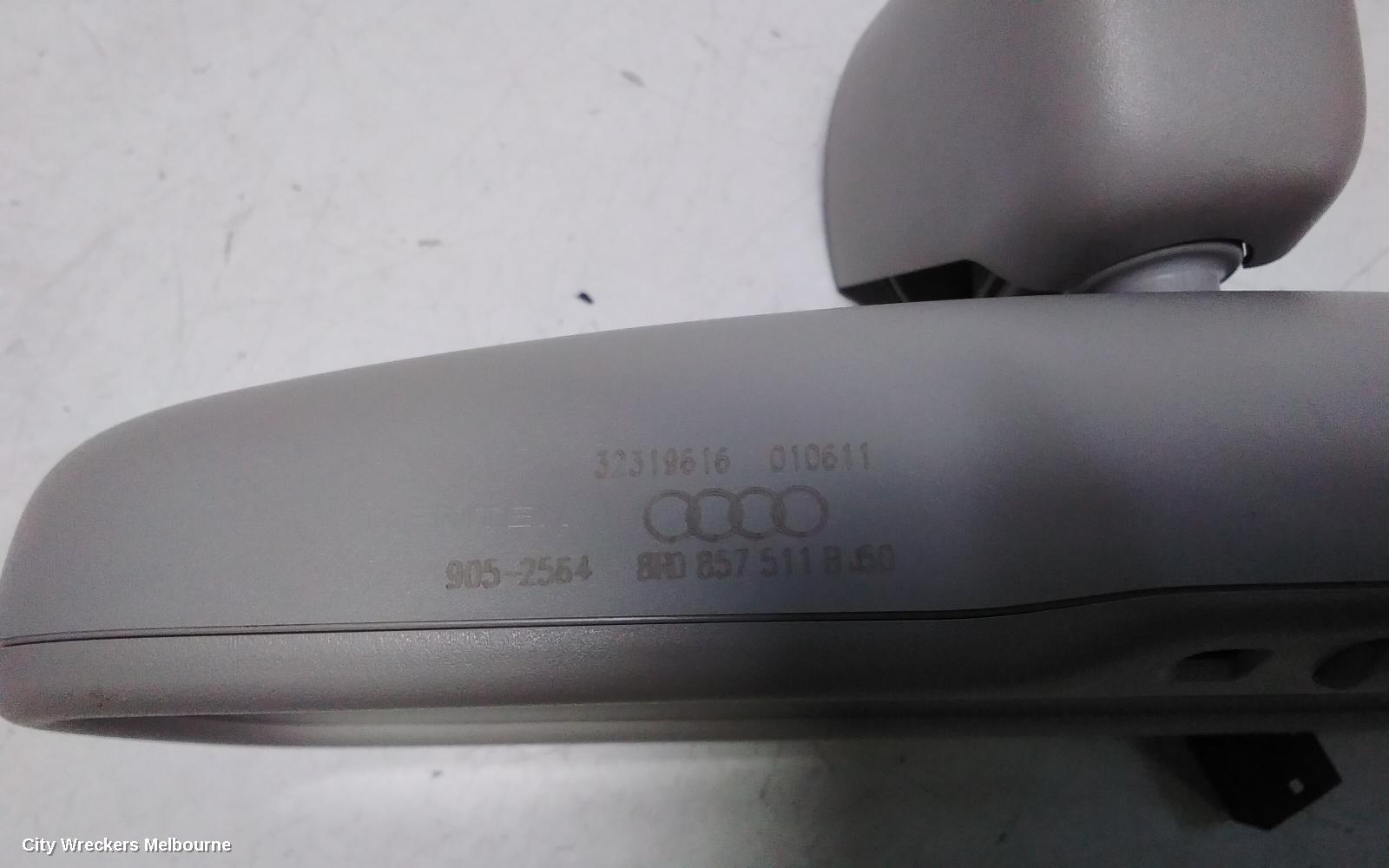 AUDI Q7 INTERIOR MIRROR, 4L, BLACK PLUG, 09/2006 - 08/2015