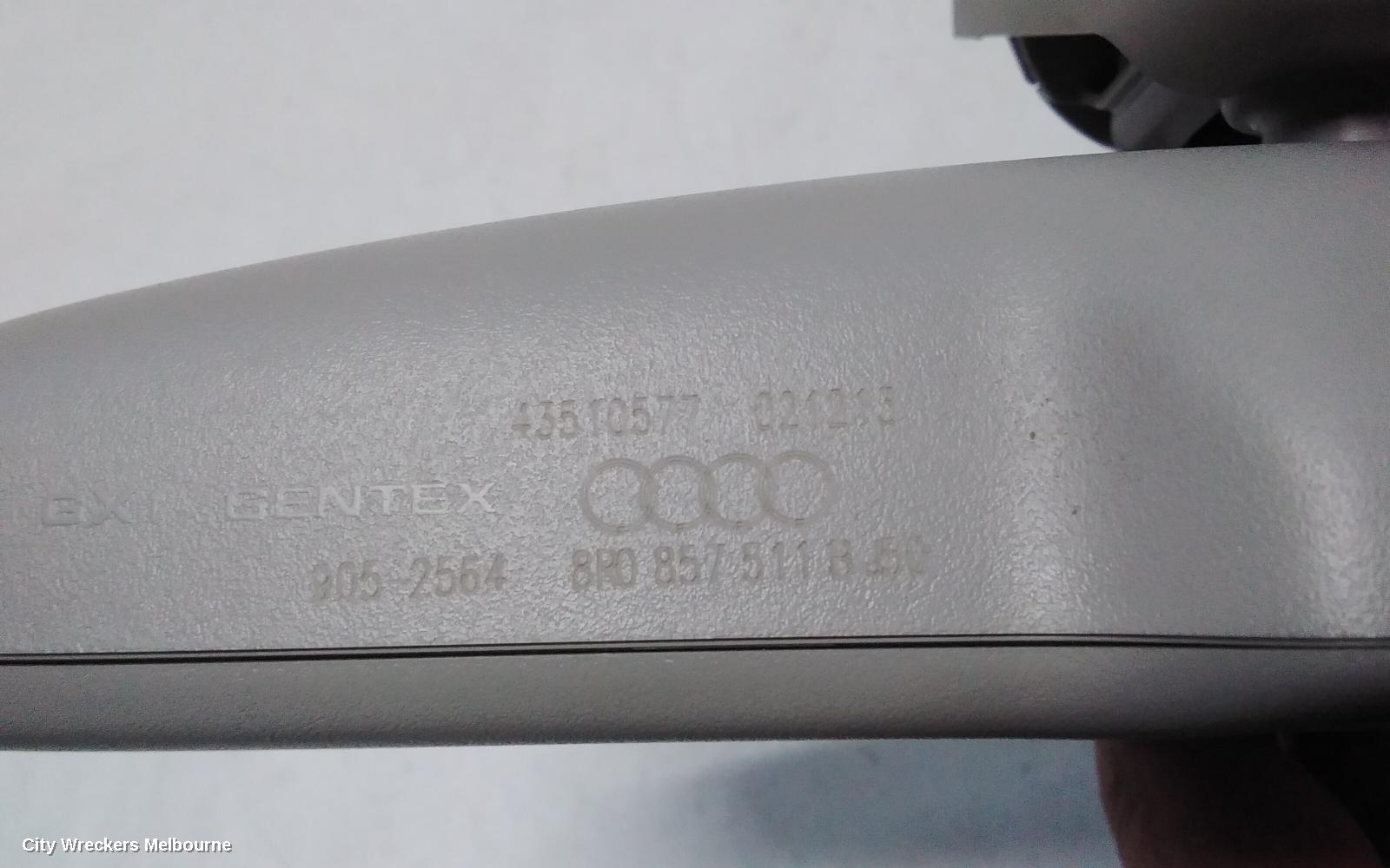 AUDI Q7 INTERIOR MIRROR, 4L, BLACK PLUG, 09/2006 - 08/2015
