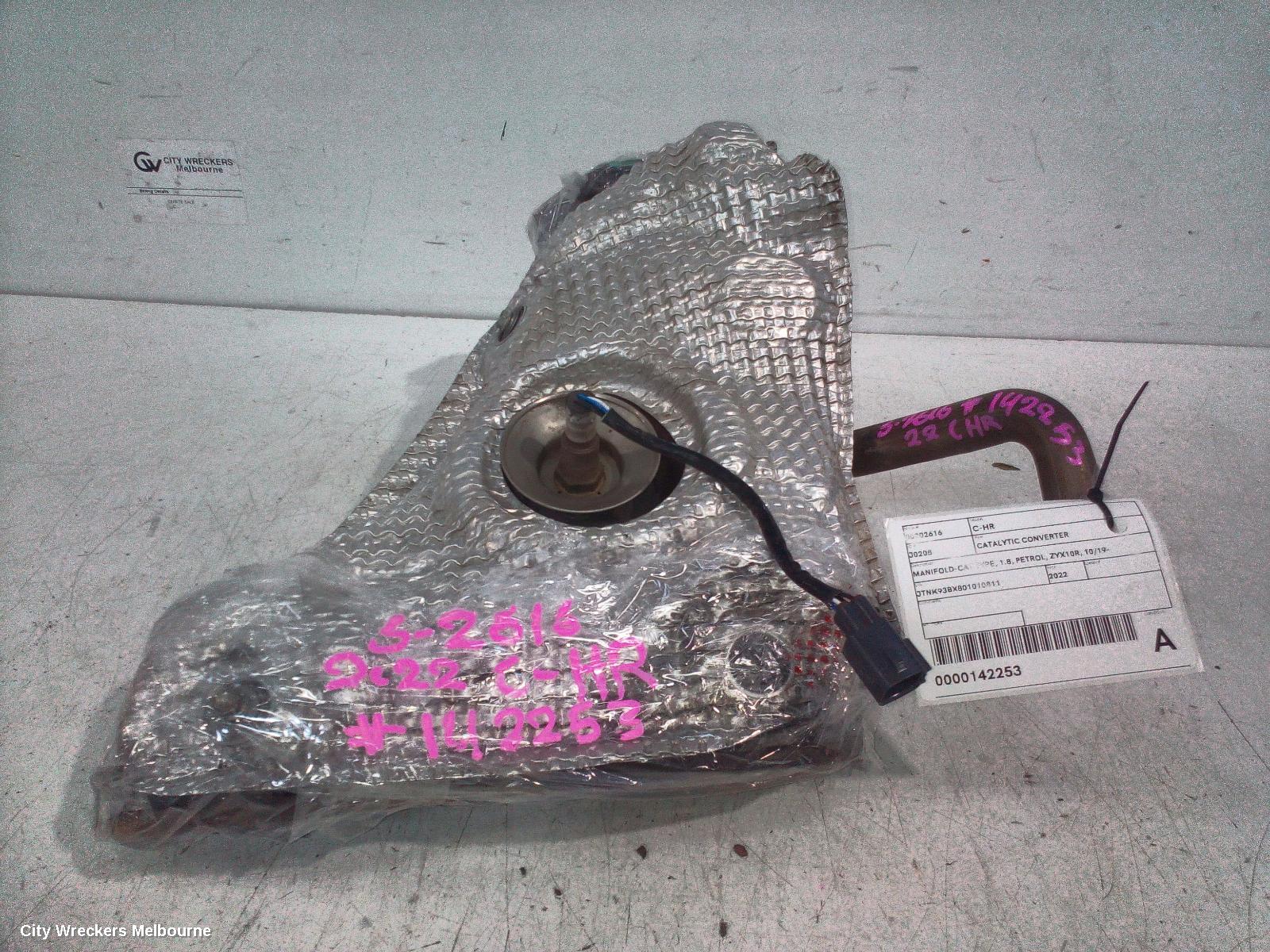 TOYOTA C-HR CATALYTIC CONVERTER, MANIFOLD-CAT TYPE, 1.8, PETROL, ZYX10R, 10/2019 ONWARDS