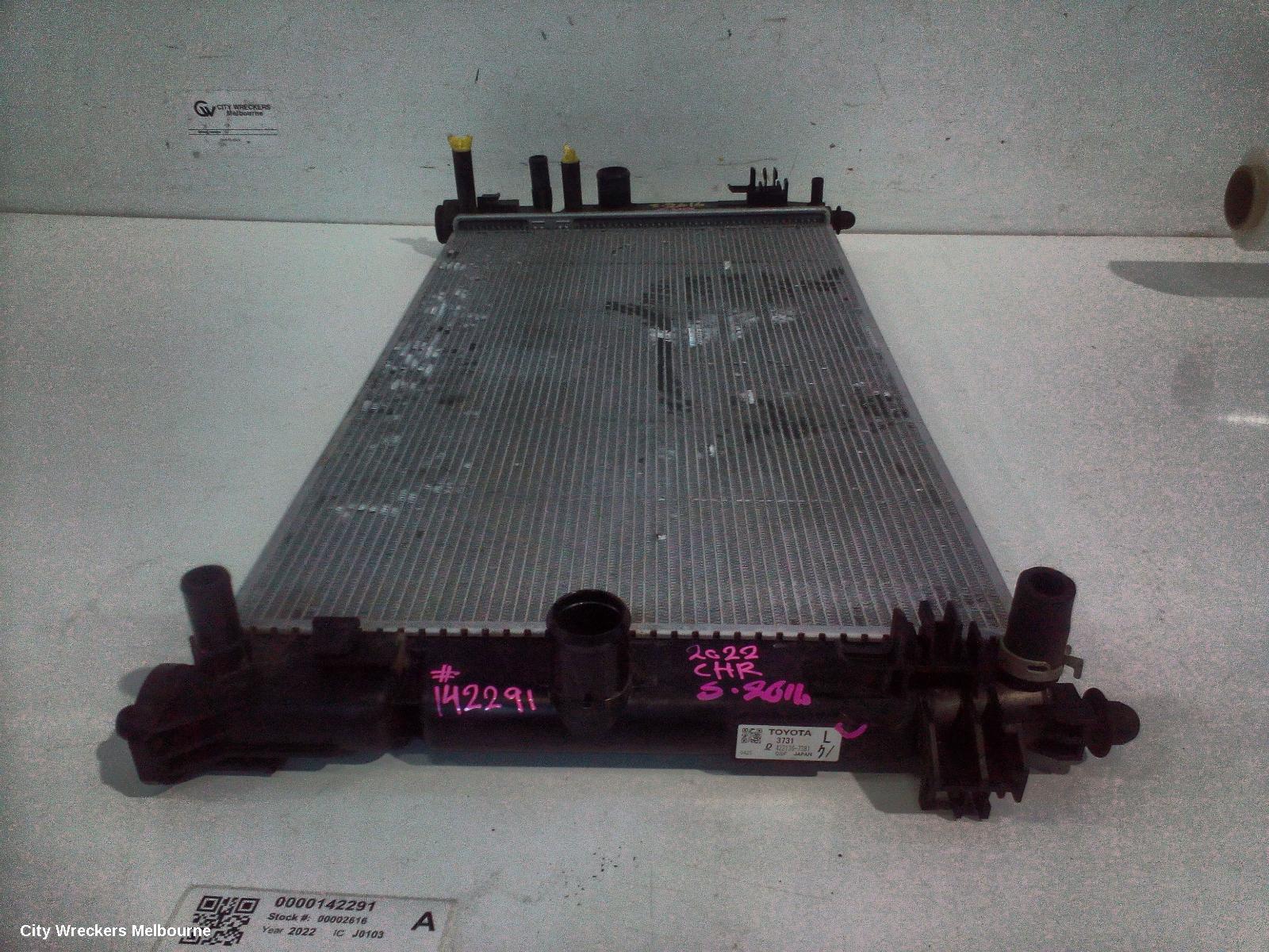 TOYOTA C-HR RADIATOR, AUTO, 1.8, PETROL, ZYX10R, 10/2019 ONWARDS
