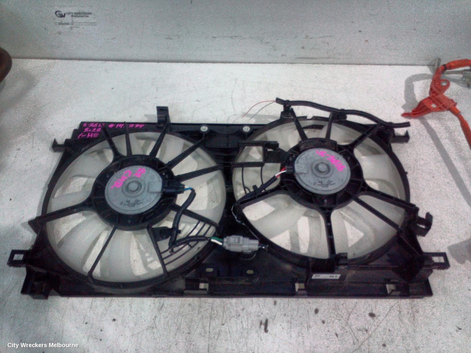 TOYOTA C-HR FAN, DUAL FAN ASSY, 1.8, PETROL, ZYX10R, 10/2019 ONWARDS