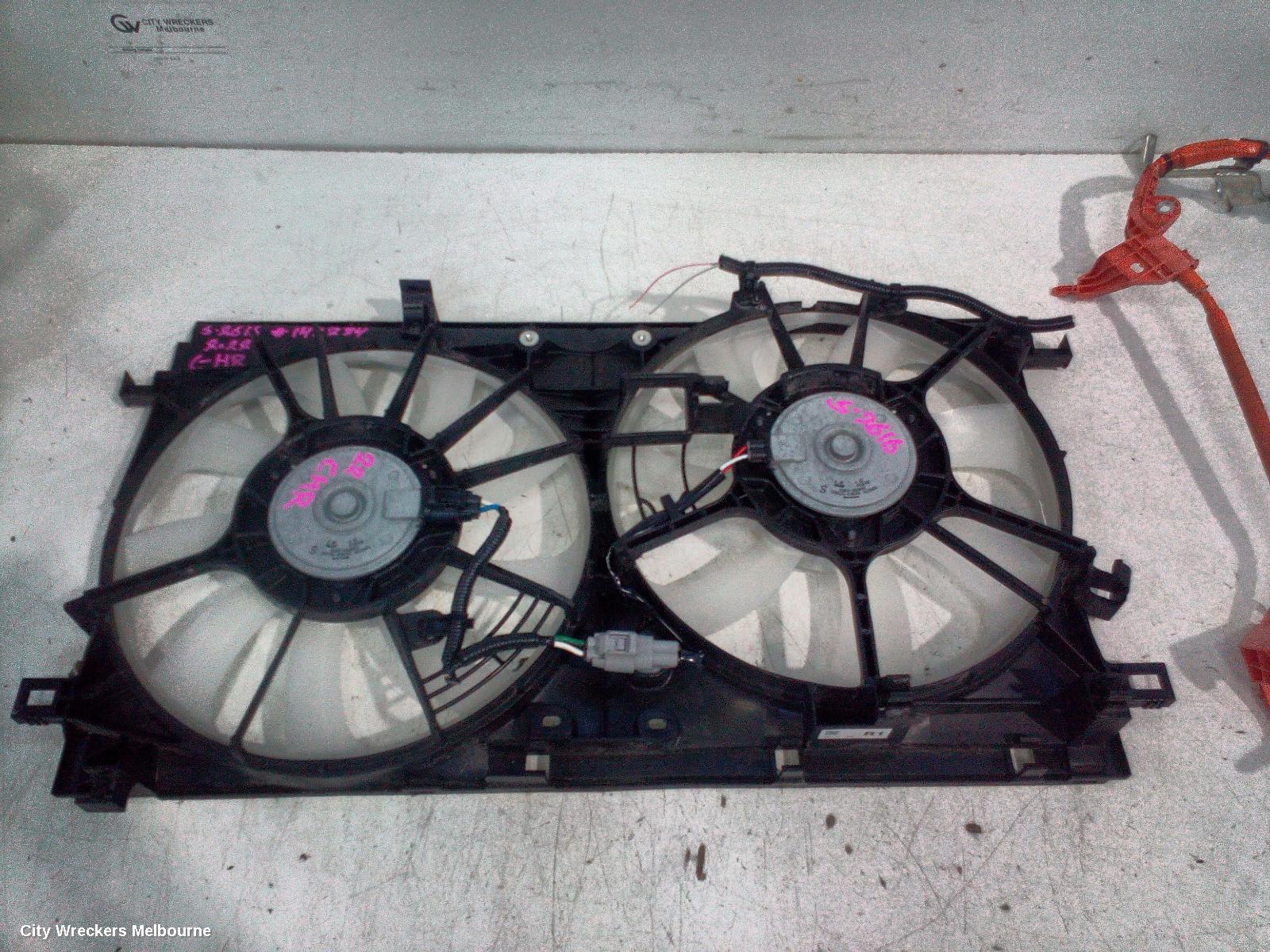 TOYOTA C-HR FAN, DUAL FAN ASSY, 1.8, PETROL, ZYX10R, 10/2019 ONWARDS