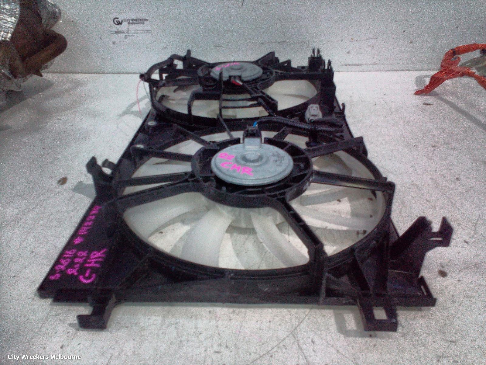 TOYOTA C-HR FAN, DUAL FAN ASSY, 1.8, PETROL, ZYX10R, 10/2019 ONWARDS
