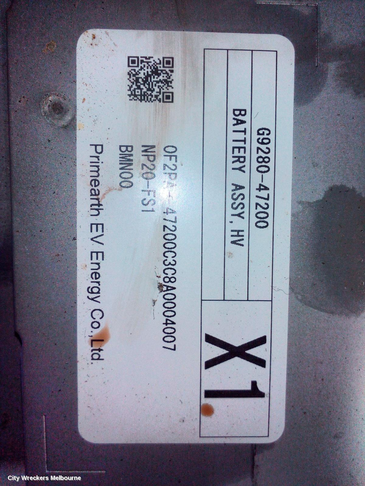 TOYOTA C-HR BATTERY, GEN 1, 12/2016 - 09/2023