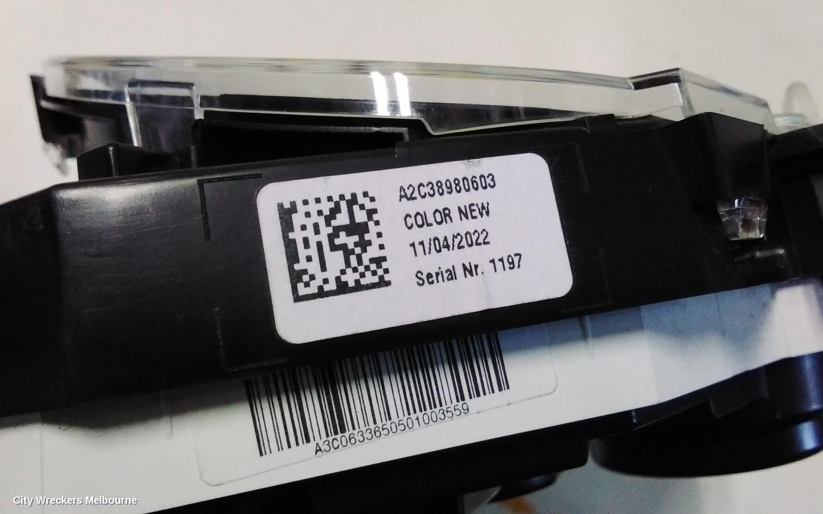TOYOTA C-HR INSTRUMENT CLUSTER, AUTO T/M, HYBRID, ZYX10R, 10/2019 ONWARDS