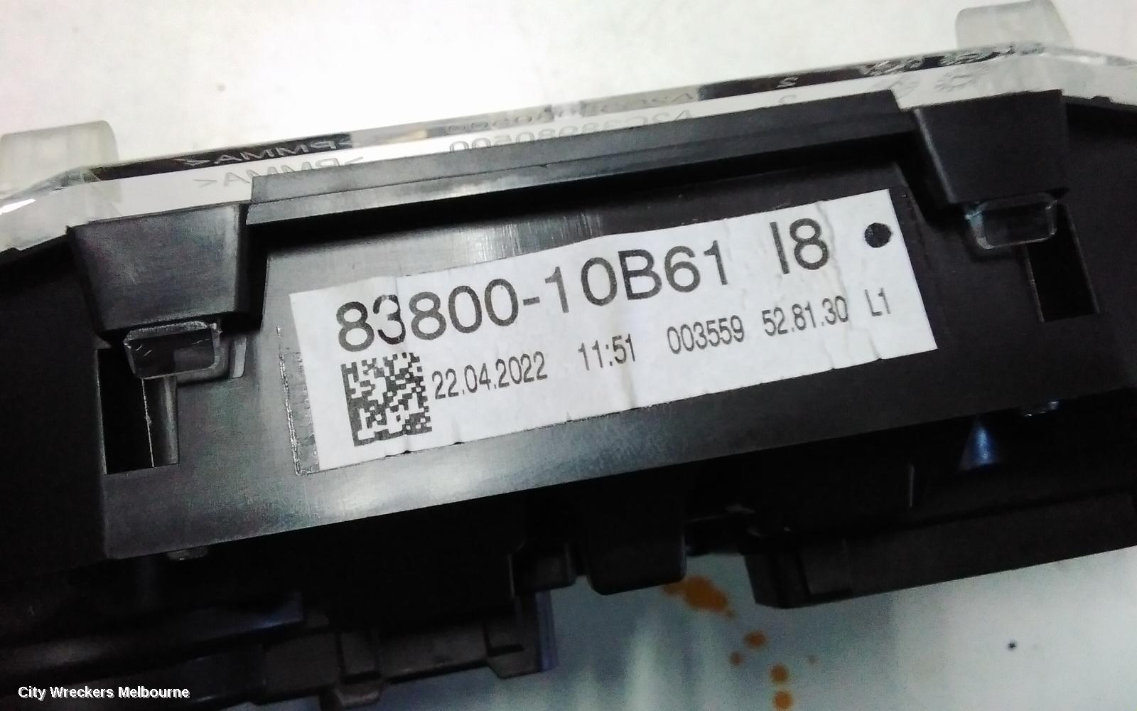 TOYOTA C-HR INSTRUMENT CLUSTER, AUTO T/M, HYBRID, ZYX10R, 10/2019 ONWARDS