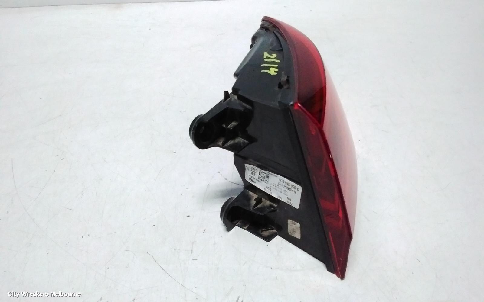 AUDI A6 RIGHT TAILLIGHT, 4G/C7, SEDAN, LED TYPE, OPTION 8SK, 09/2014 - 06/2018