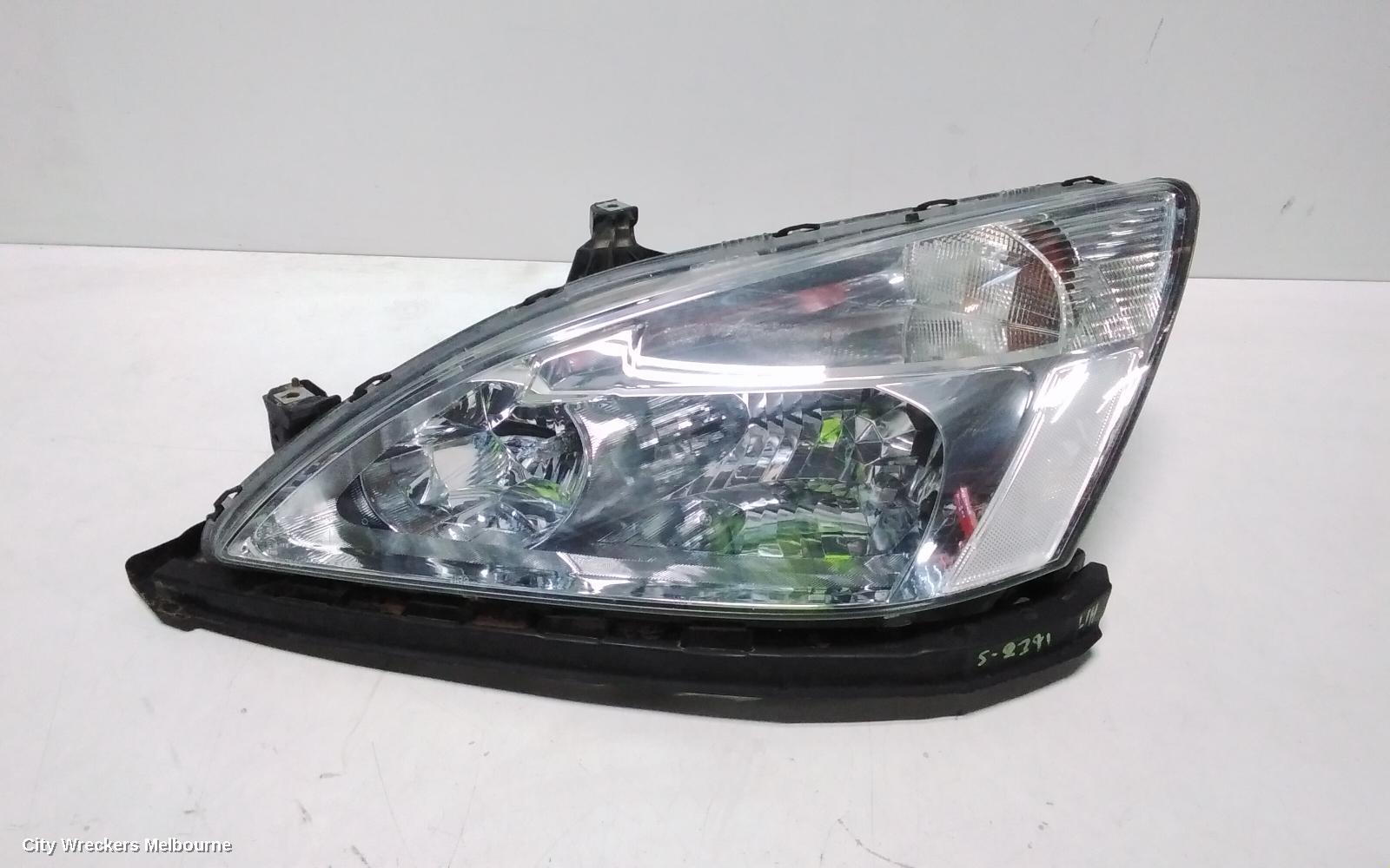 HONDA ACCORD LEFT HEADLAMP, 7TH GEN, CM (VIN MRHCM), 09/2003 - 10/2007