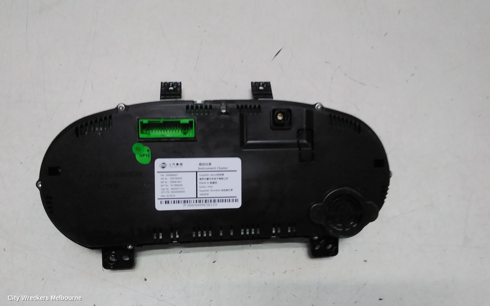 MG HS INSTRUMENT CLUSTER, PETROL, AUTO T/M, SAS23, 09/2019 ONWARDS