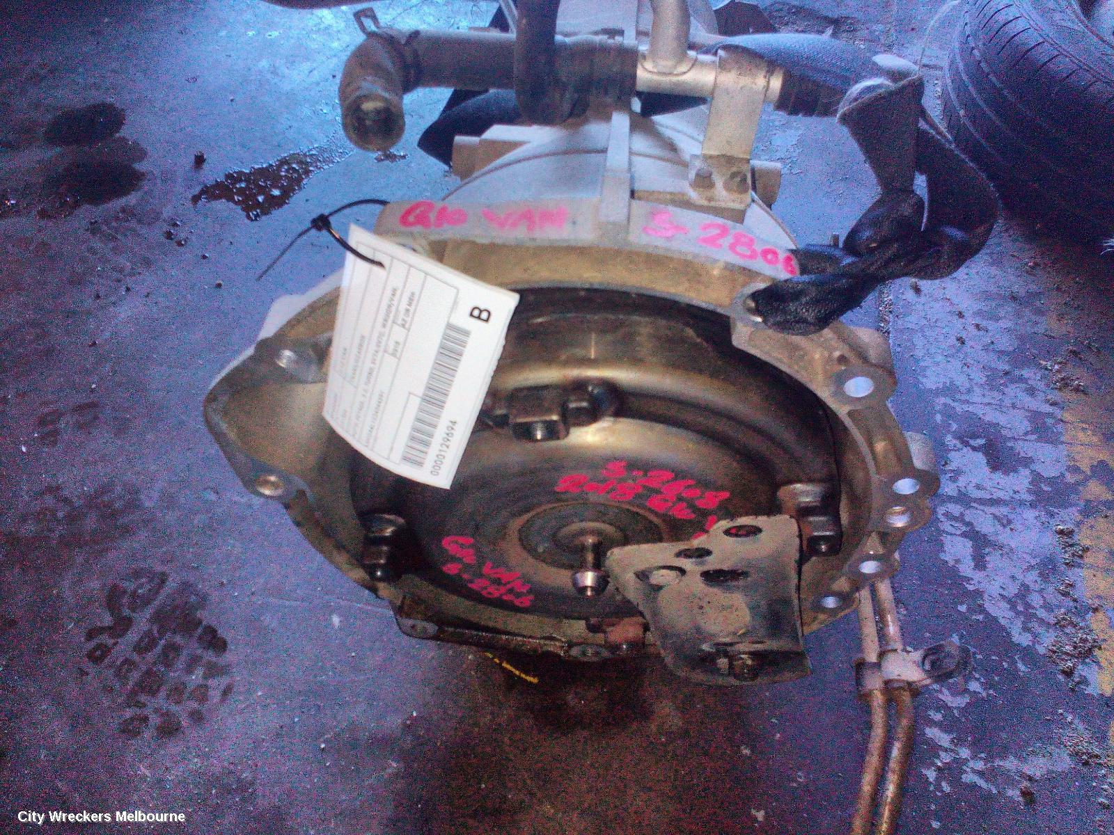 LDV G10 TRANS/GEARBOX, AUTO, PETROL, 2.0, TURBO, SV7A/SV7C, WAGON/VAN, 04/2015 - 05/2021
