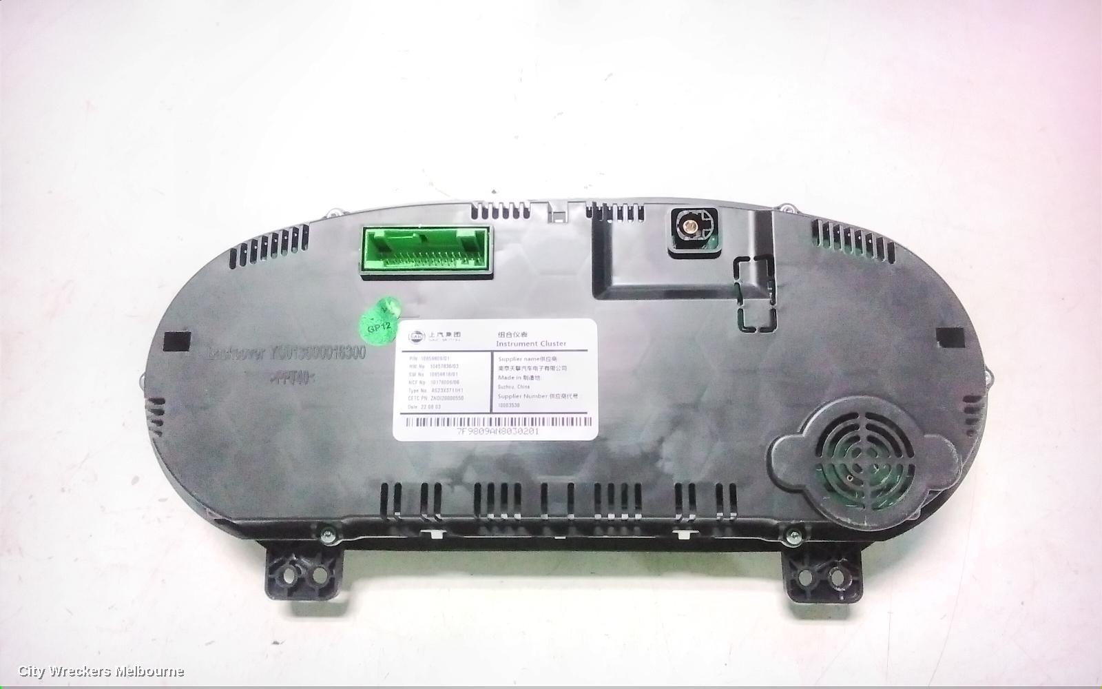 MG HS INSTRUMENT CLUSTER, PETROL, AUTO T/M, SAS23, 09/2019 ONWARDS