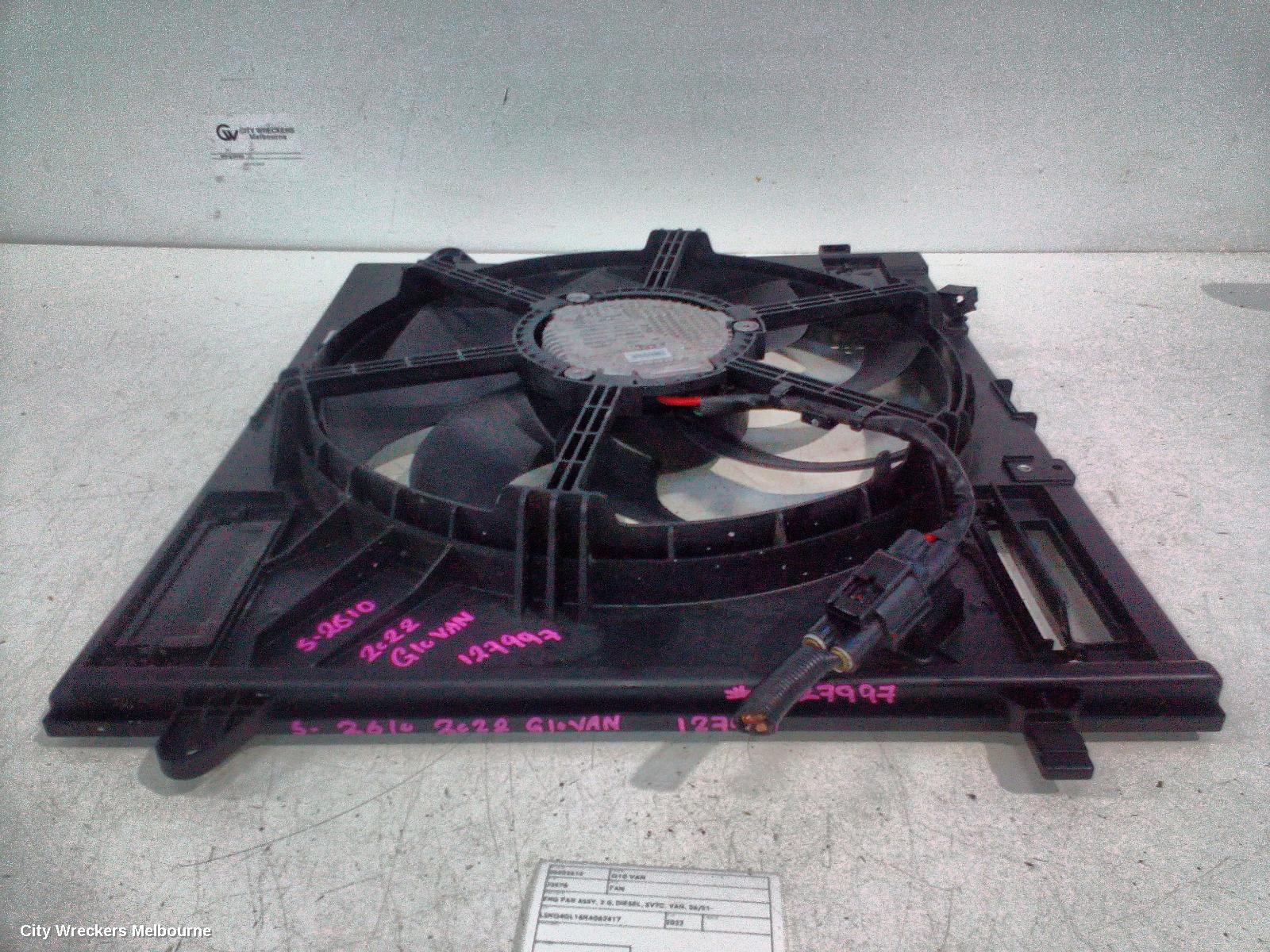 LDV G10 FAN, ENG FAN ASSY, 2.0, DIESEL, SV7C, VAN, 06/2021 ONWARDS