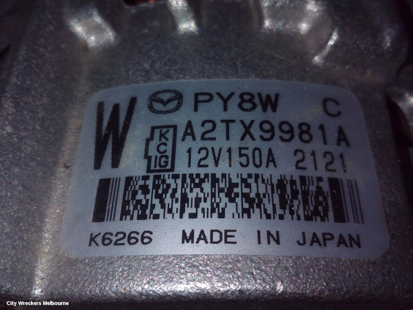 MAZDA CX9 ALTERNATOR, PETROL, 2.5, TURBO, TC, 07/2016 ONWARDS