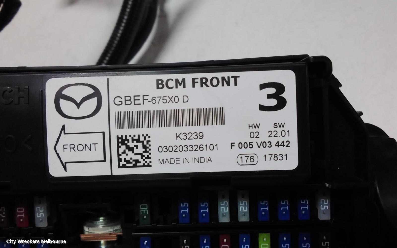 MAZDA CX9 FUSE BOX, ENGINE BAY, TC, 07/2016 ONWARDS