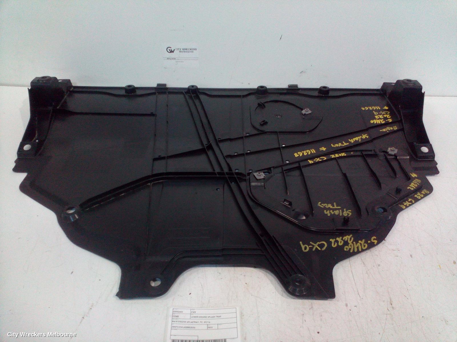 MAZDA CX9 LOWER ENGINE SPLASH TRAY, MAIN ENGINE SPLASTRAY, TC, 07/2016 ONWARDS