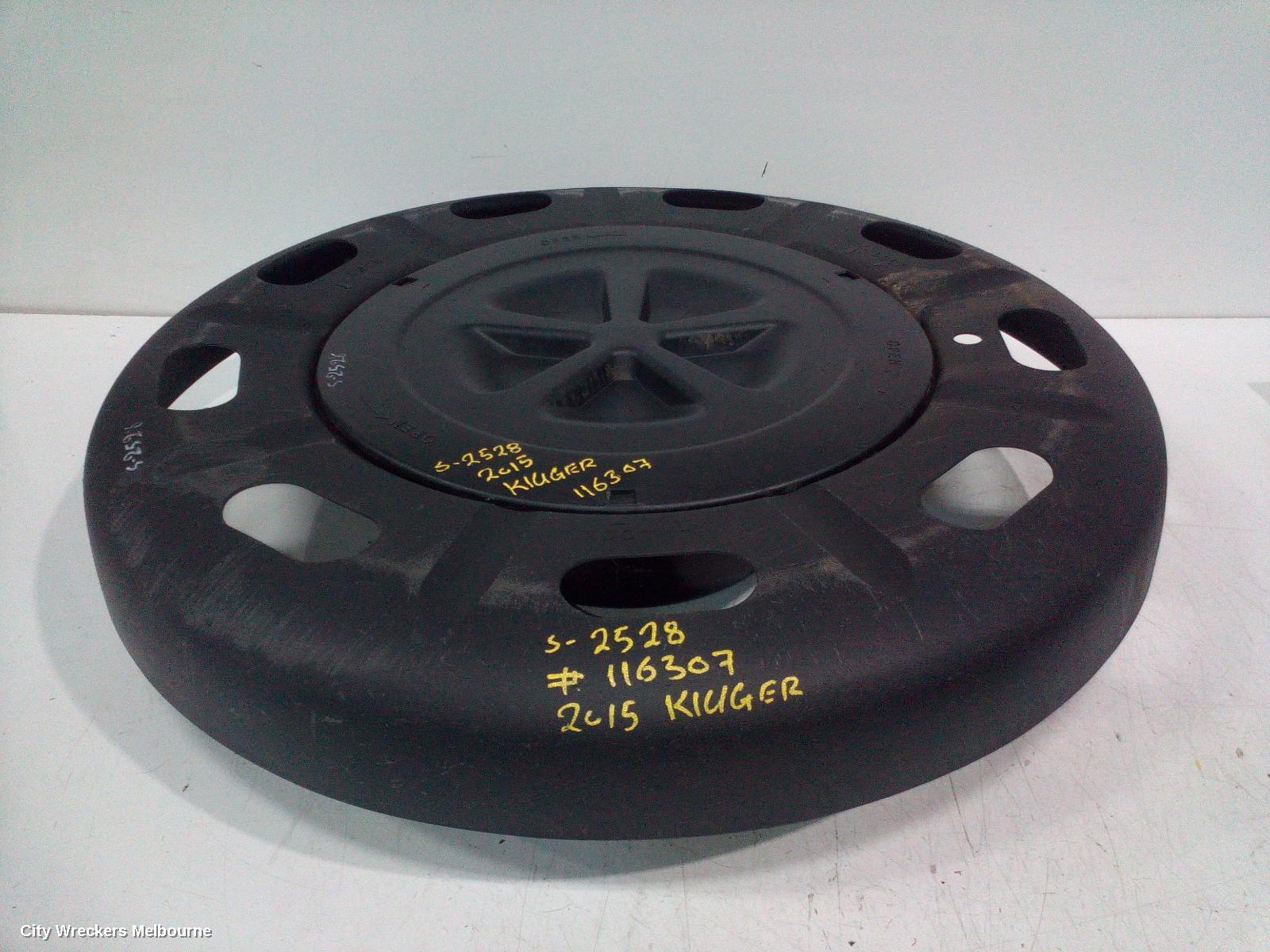 TOYOTA KLUGER SPARE WHEEL CARRIER, XU50 SERIES, 12/2013 - 10/2016
