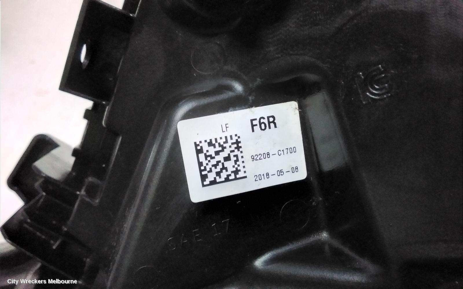 HYUNDAI SONATA RIGHT INDICATOR/FOG/SIDE, DAYTIME RUNNING LAMP, LF, ACTIVE, 08/2017 - 01/2020