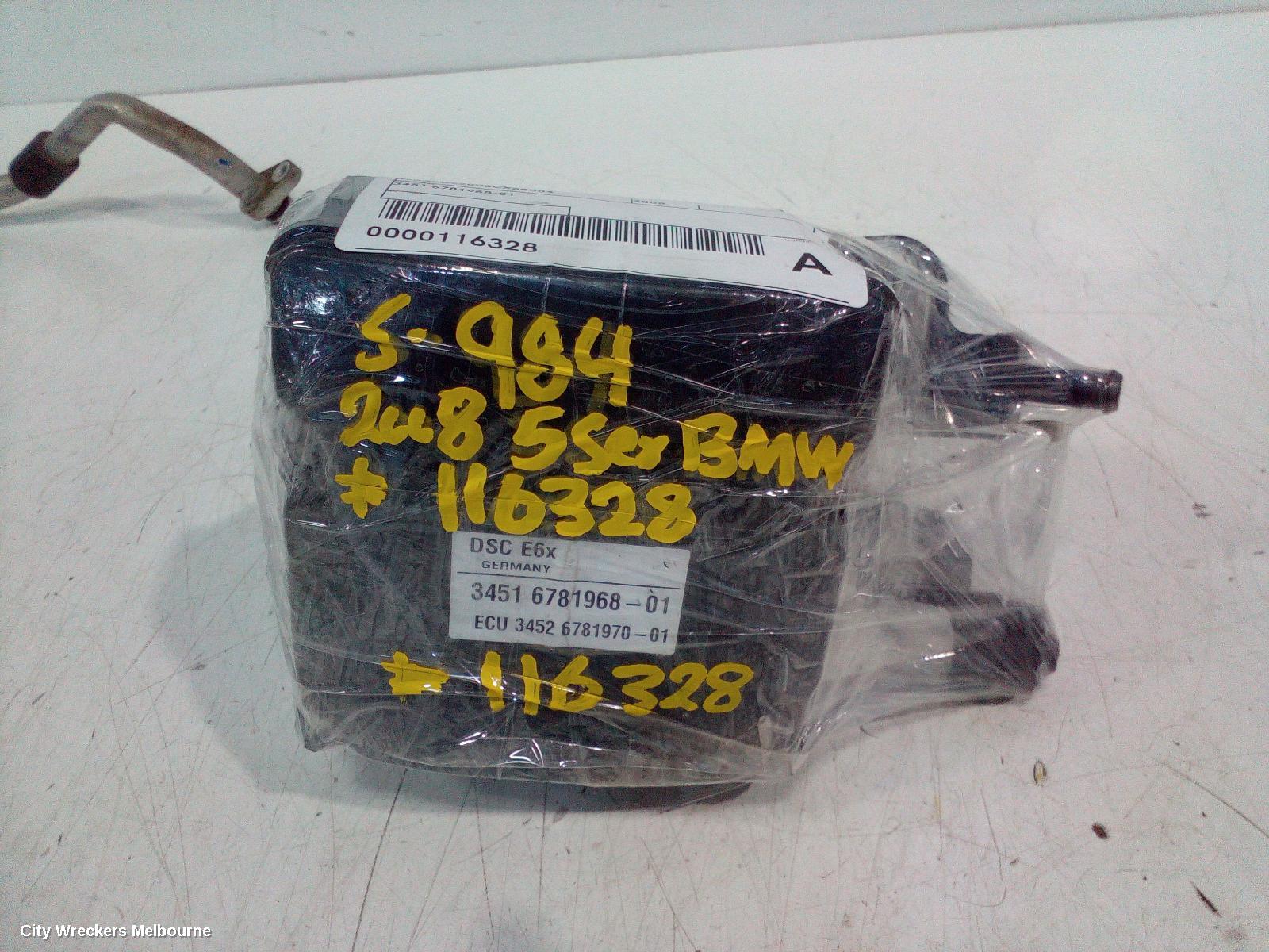 BMW 5 SERIES ABS PUMP/MODULATOR, E60, ON MODULE P/N 34526781970, ON PUMP P/N 34516781968, 10/2003 - 04/2010