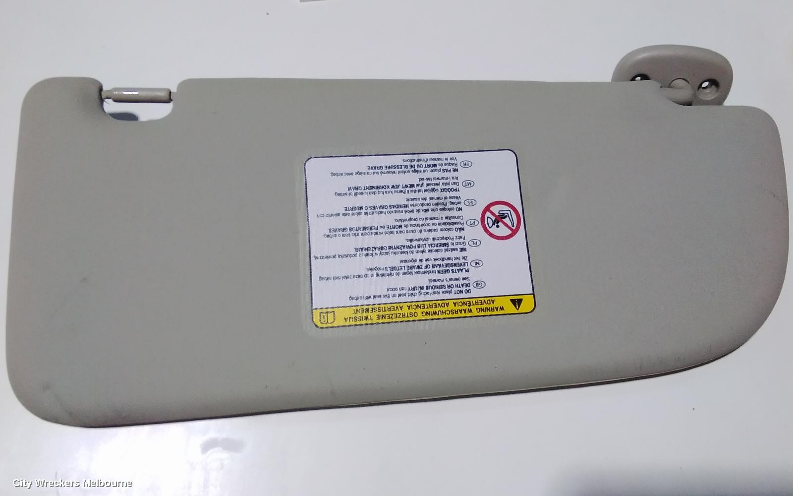 HOLDEN COLORADO SUNVISOR, RG, LH SIDE, 01/2012 - 12/2020