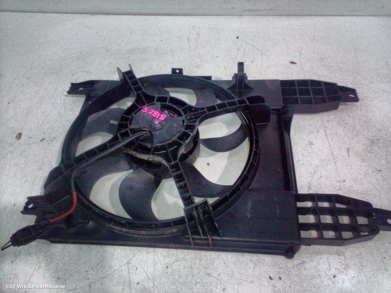HOLDEN BARINA FAN, DUAL ASSY, TK, 07/2008 - 12/2012