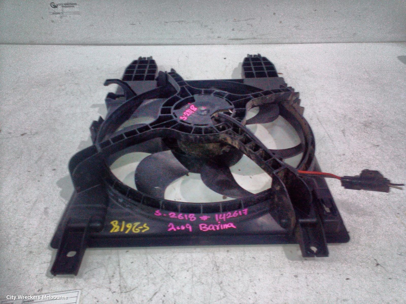 HOLDEN BARINA FAN, DUAL ASSY, TK, 07/2008 - 12/2012