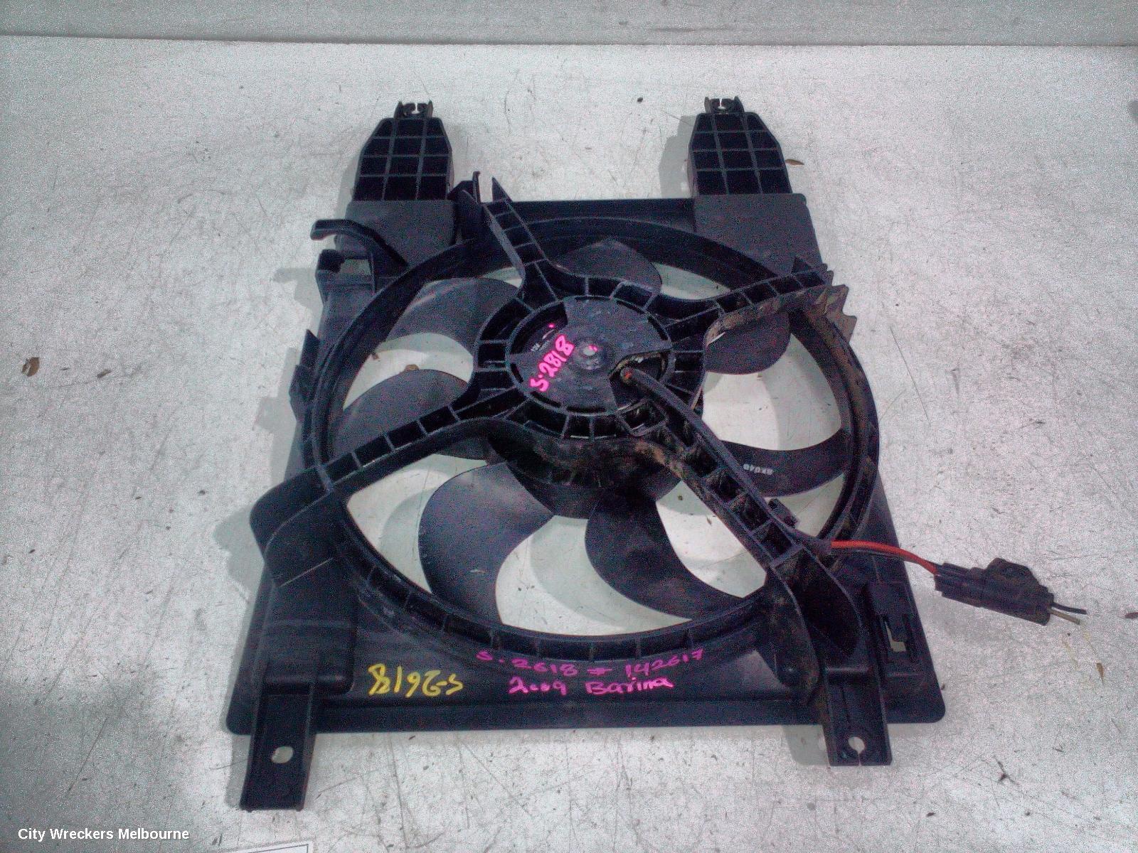 HOLDEN BARINA FAN, DUAL ASSY, TK, 07/2008 - 12/2012