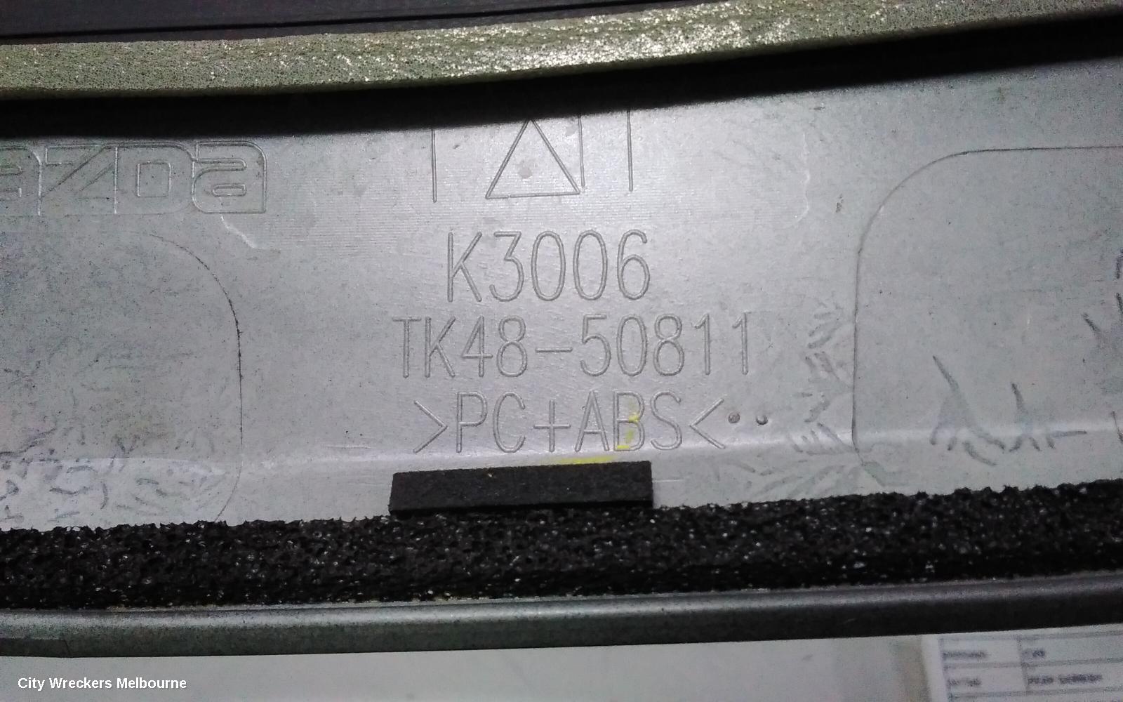 MAZDA CX9 REAR GARNISH, TAILGATE GARNISH (UPPER), COLOUR CODED TYPE, TC, 07/2016 ONWARDS