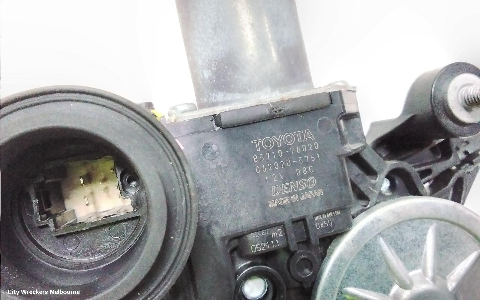 LEXUS UX RIGHT FRONT WINDOW REG/MOTOR, X10, 10/2018 ONWARDS