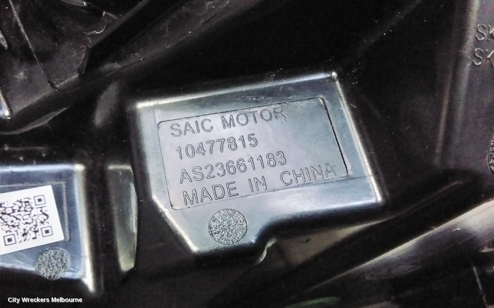 MG HS LEFT TAILLIGHT, SAS23, IN BODY, LED TYPE, 09/2019 ONWARDS